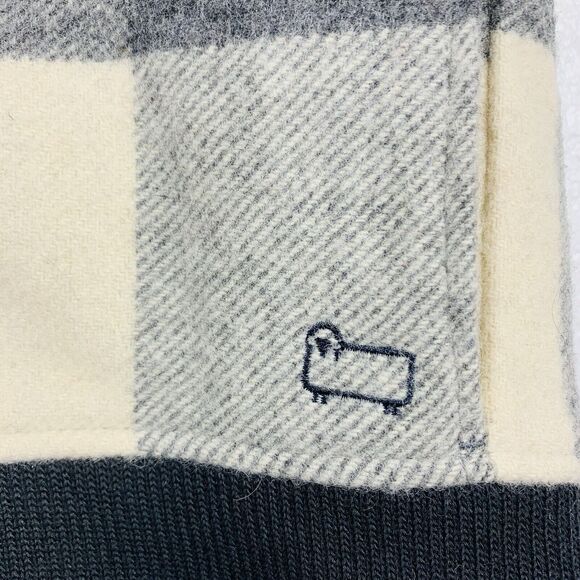 Woolrich Wool Blend Plaid Buffalo White Gray Vest Women’s EUC Size Medium - Picture 5 of 16